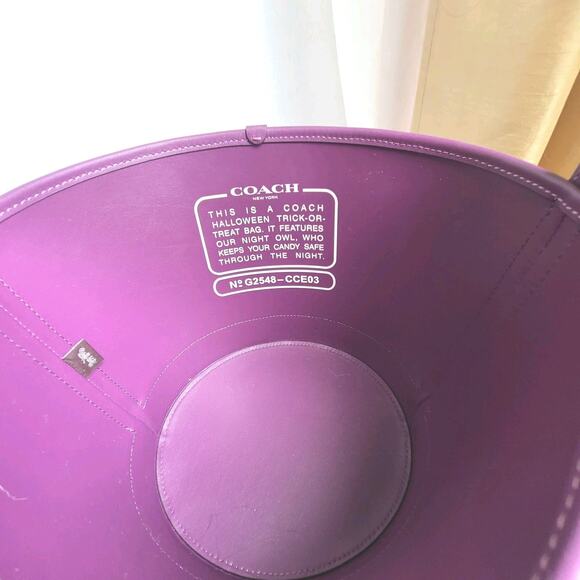 SET OF 3 COACH Trick Or Treat Cat Pumpkin Owl Halloween Buckets Bags NWT - Picture 3 of 7